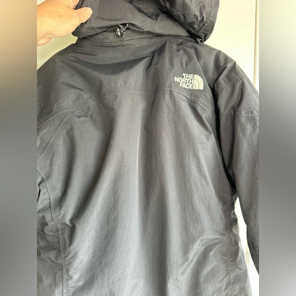 The North Face Winter Ski Jacket Hyvent Black Size Small Faux Fur Hood - Picture 10 of 13